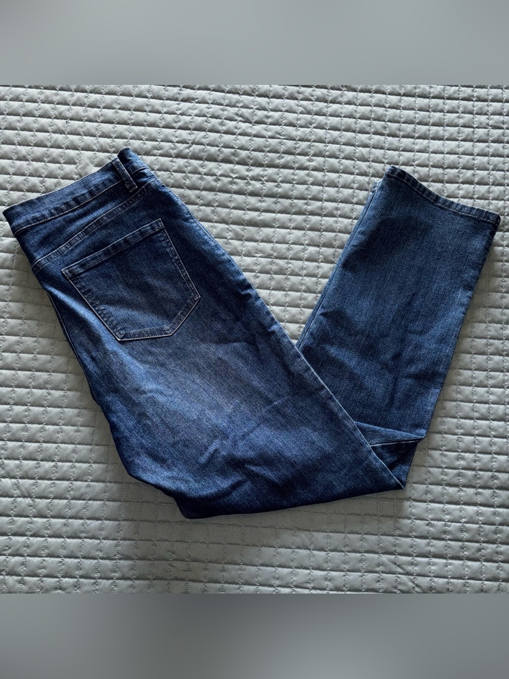 Gloria Vanderbilt Womens Amanda Jeans Size 14 High Rise Straight Leg 34x31.5